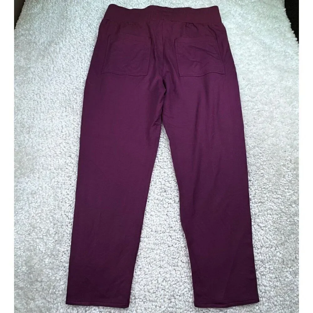 True Religion Contrast Stripe Lounge Pants Purple Maroon